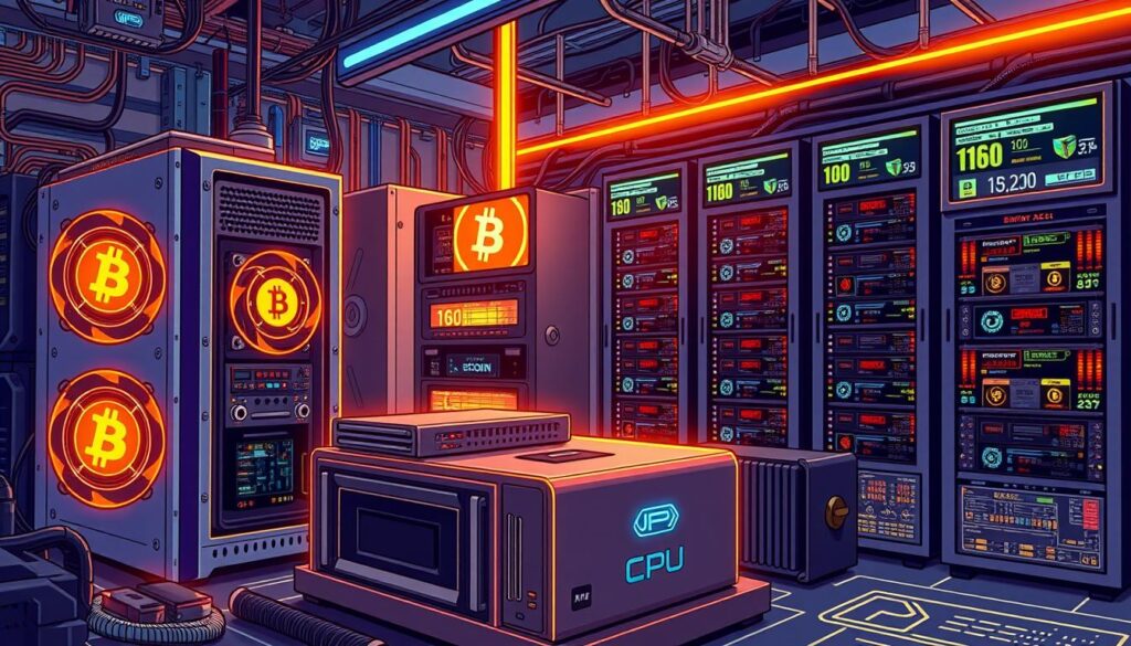 Types of mining equipment for Bitcoin mining