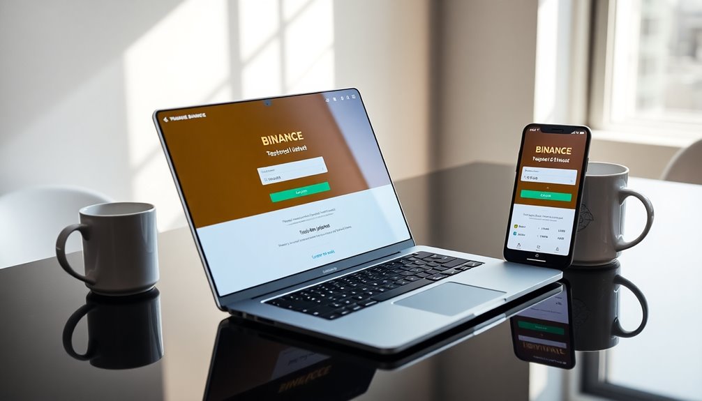 access binance on any device