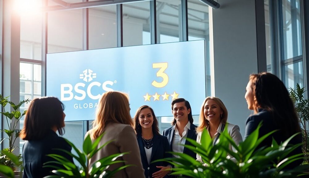 bscs global ranks third