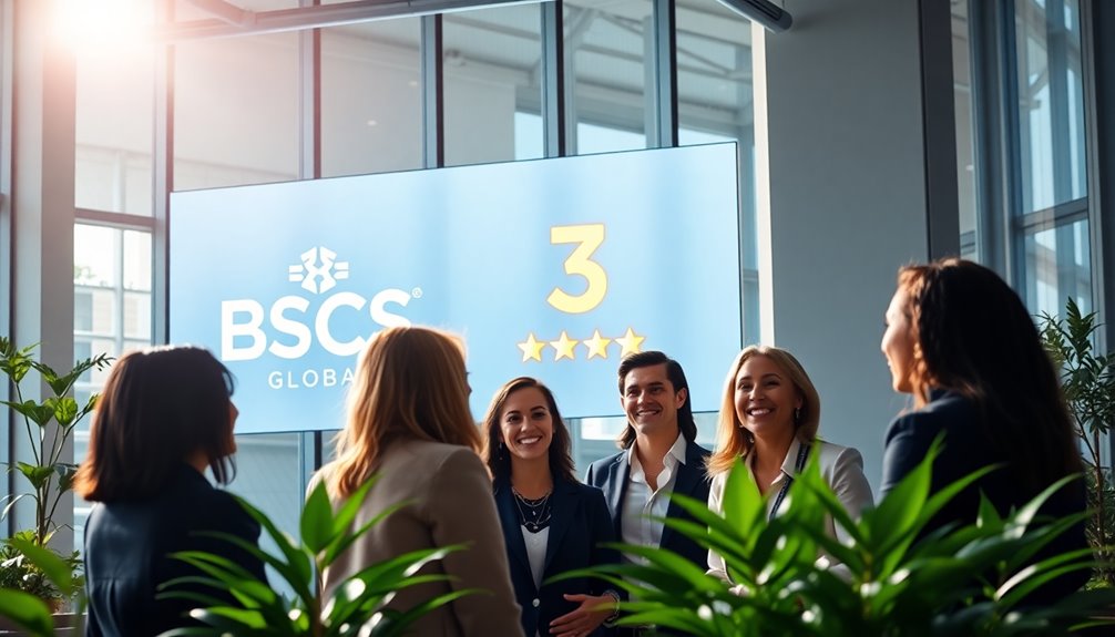 bscs global ranks third