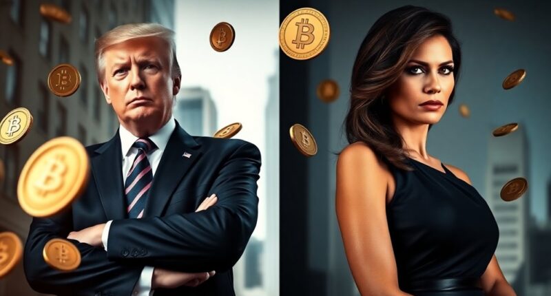 trump melania crypto split