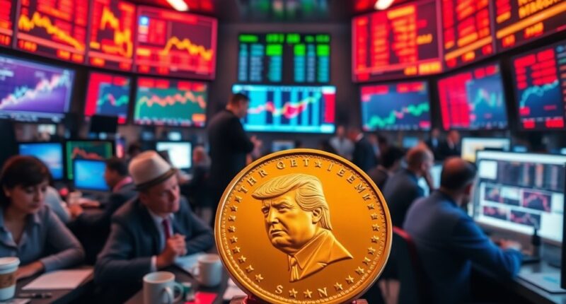 trump meme coin rises