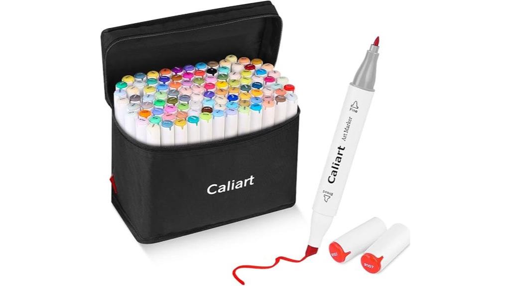 100 color dual tip markers