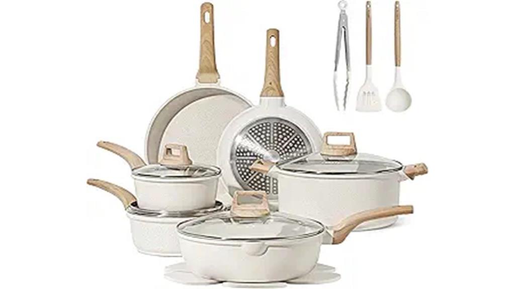16 piece nonstick cookware set