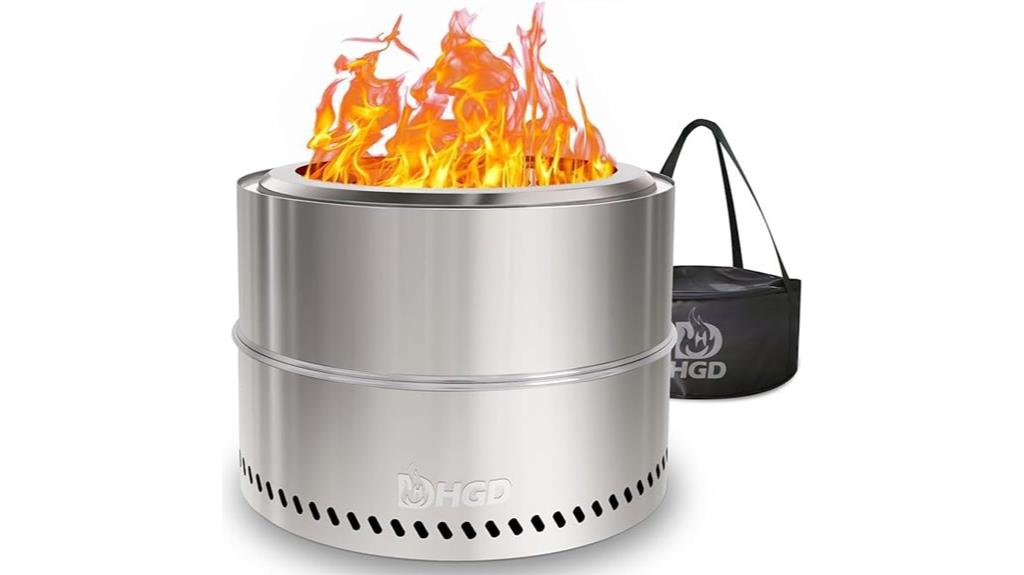 20 inch smokeless firepit