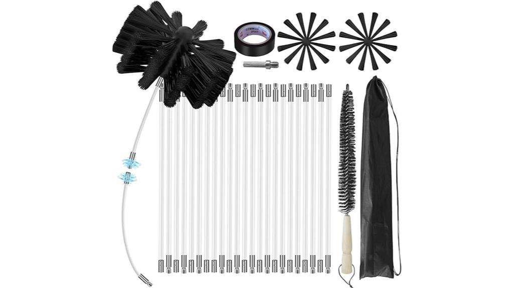 30 foot chimney cleaning kit