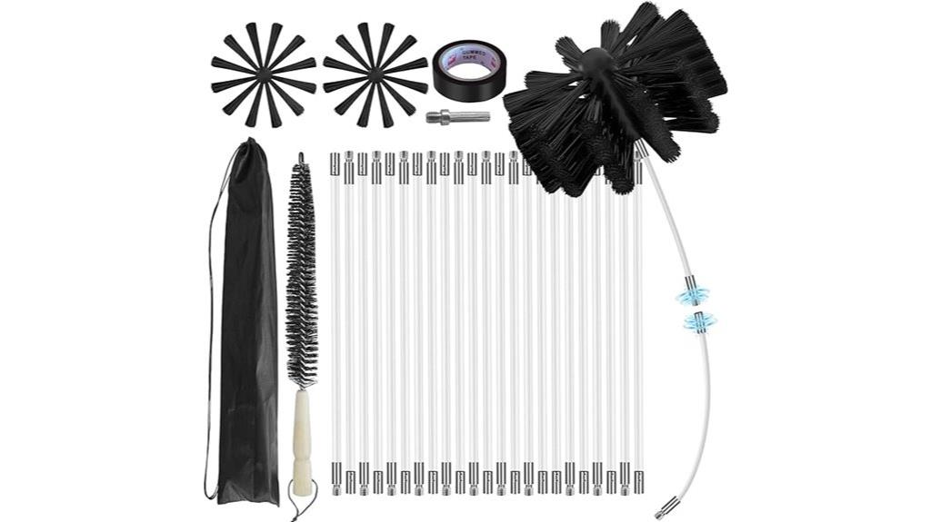 30 foot chimney cleaning kit
