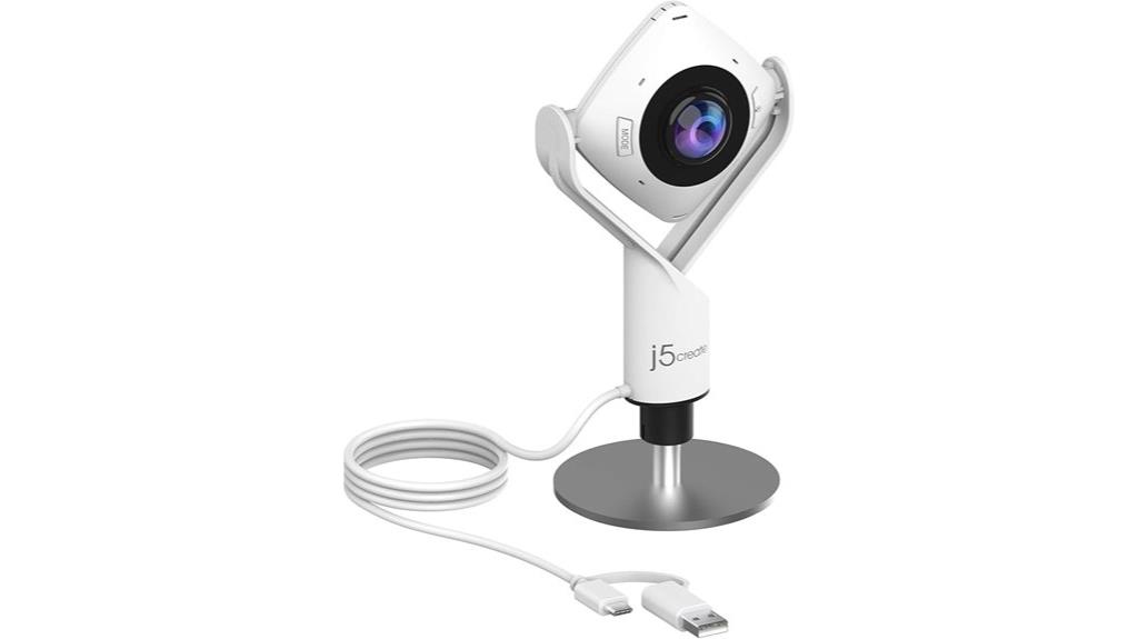 360 degree webcam with microphone