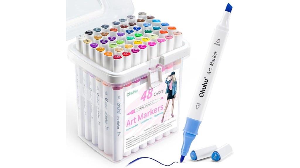 48 color alcohol markers