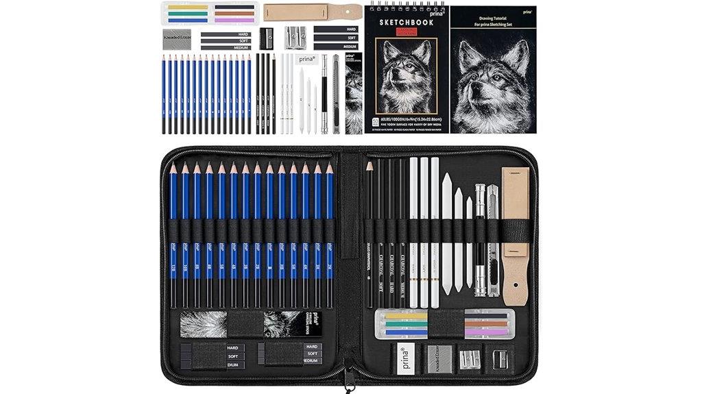 50 piece artist drawing kit