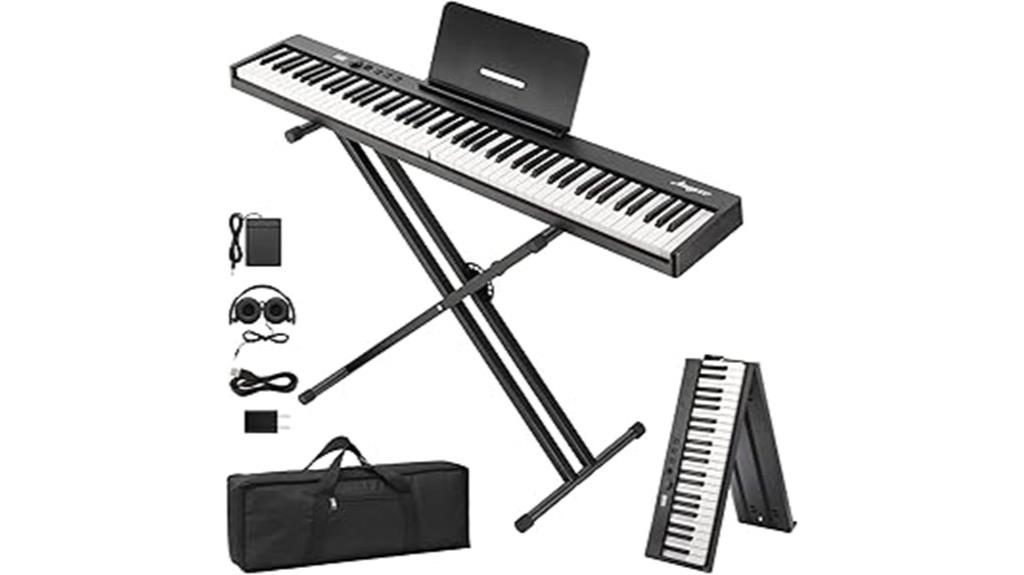 88 key foldable piano