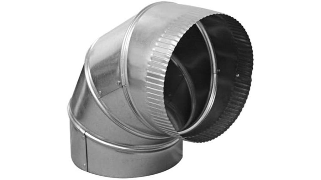 90 degree adjustable hvac elbow