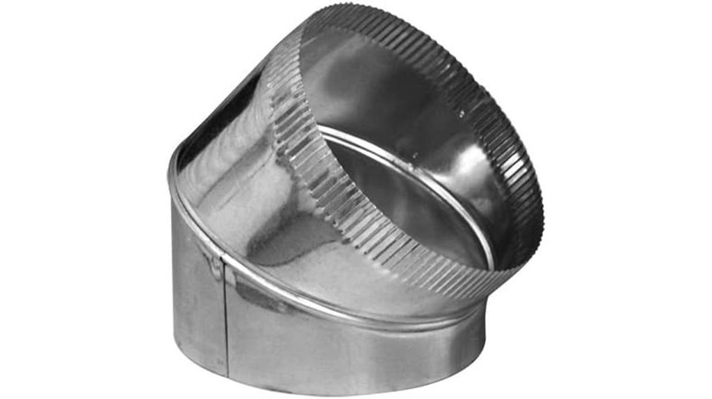 adjustable 45 hvac elbow