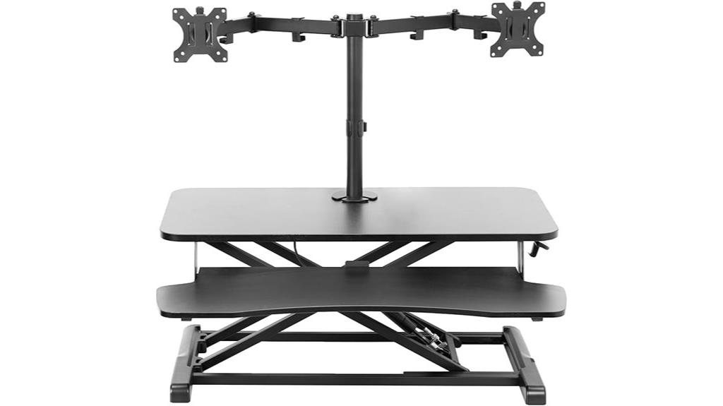 adjustable dual monitor stand