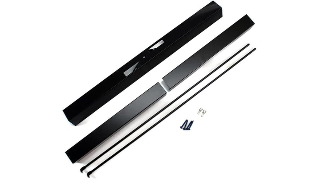 adjustable fireplace valance kit