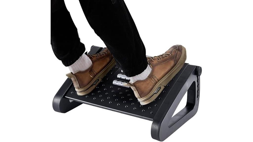 adjustable footrest with massage