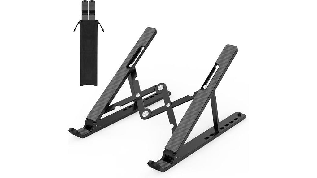 adjustable laptop and tablet stand