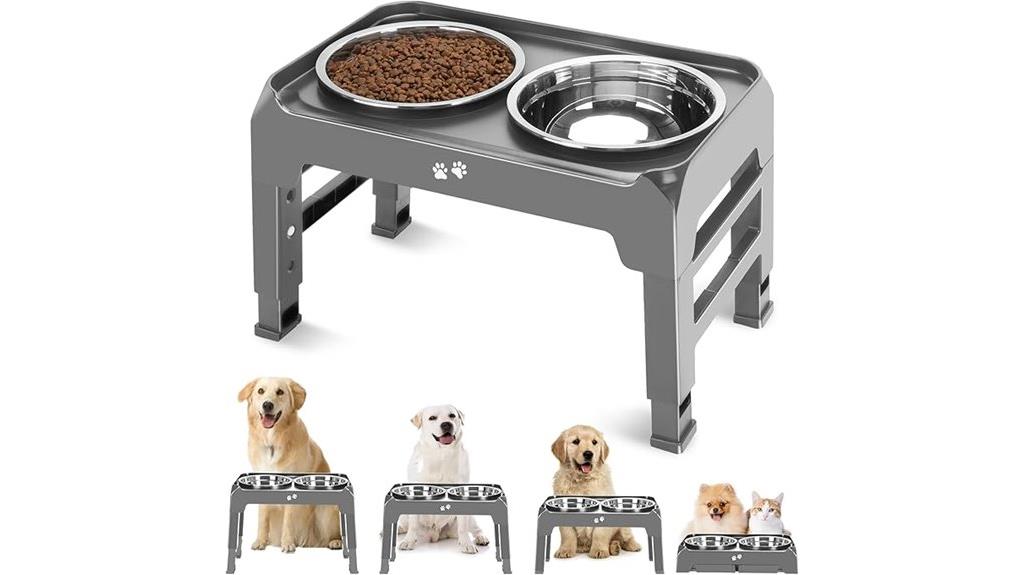 adjustable stainless steel bowls