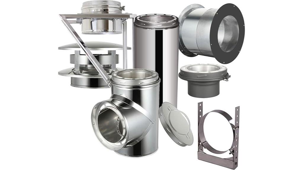 adjustable wall chimney kit