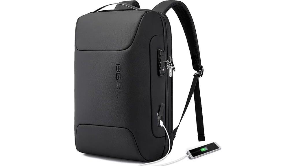 anti theft business backpack