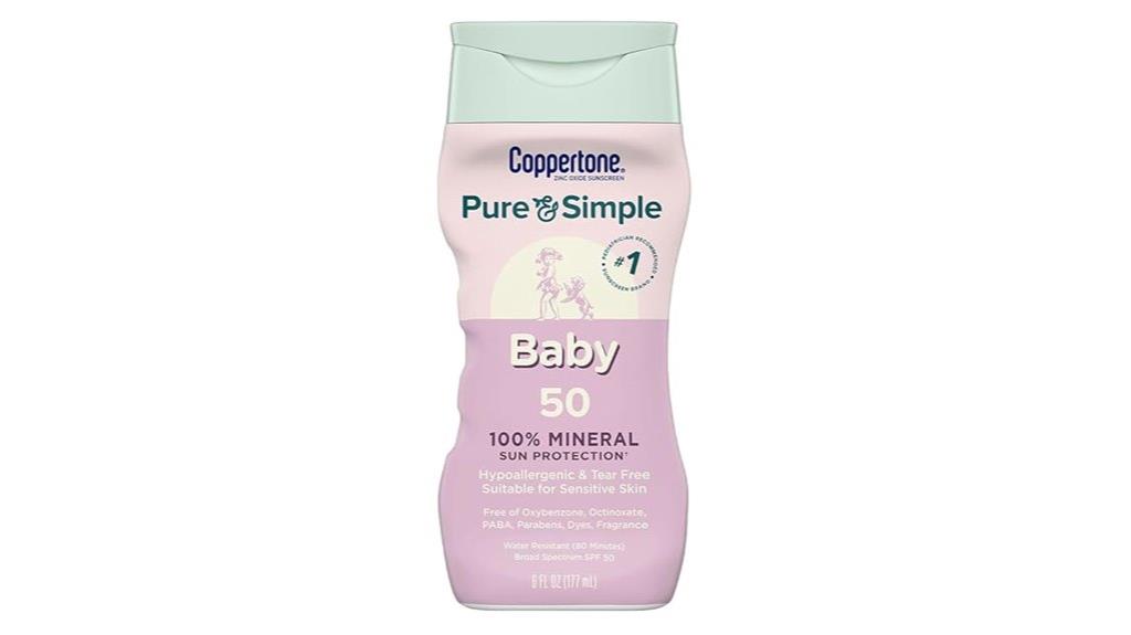 baby sun protection lotion