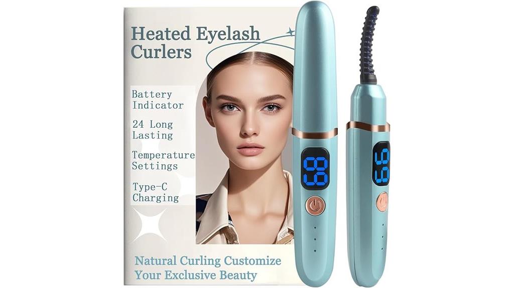 battery powered heated eyelash curler