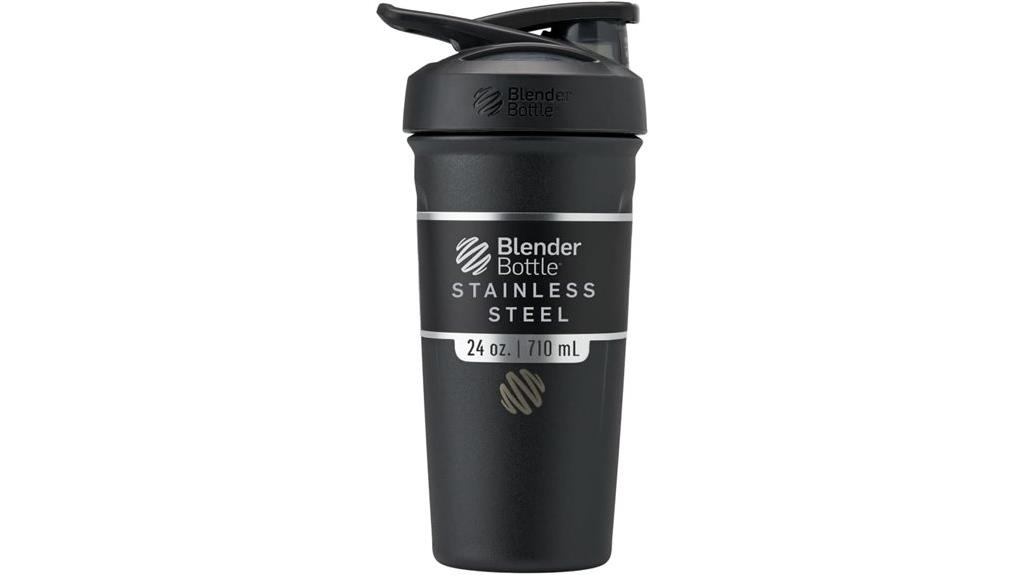 black 24 ounce shaker cup