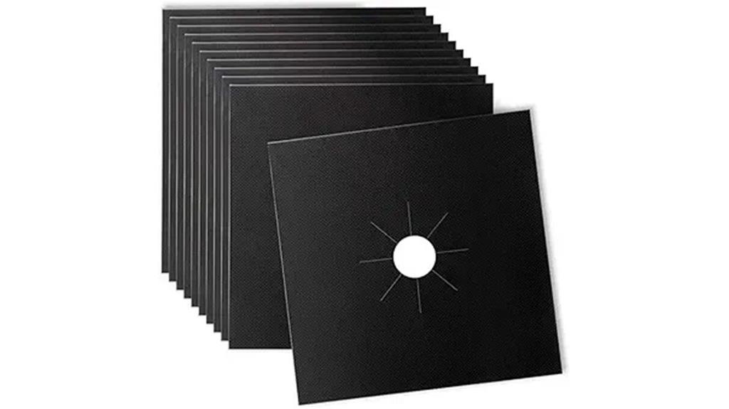 black double thick burner covers