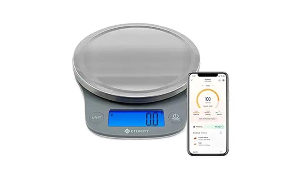 bluetooth enabled smart food scale