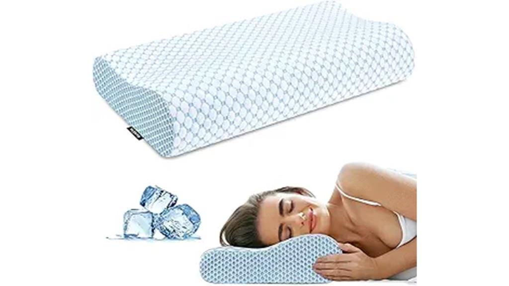 cervical memory foam pillow