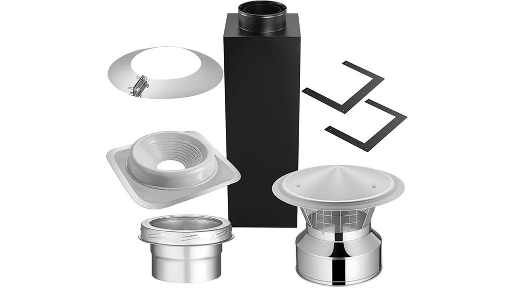 chimney pipe wall kit