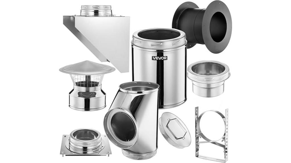 chimney pipe wall kit