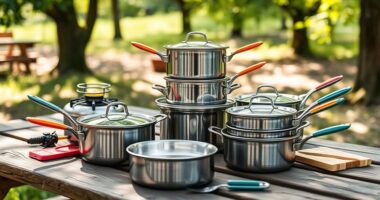 compact camping cookware sets