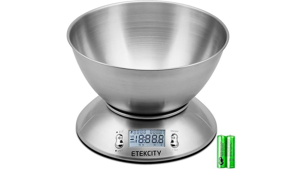 digital kitchen scale bowl