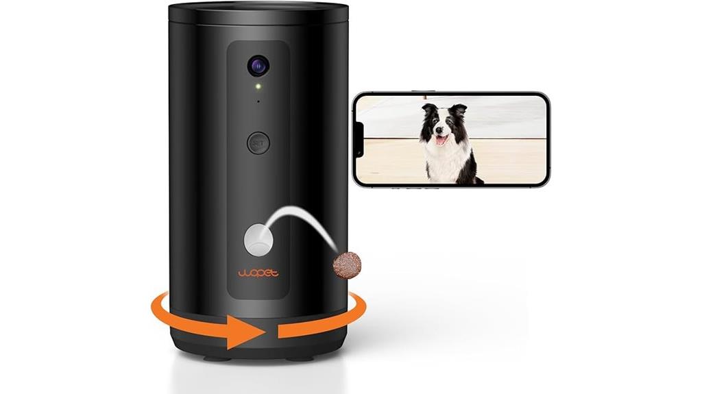dog camera with dispenser