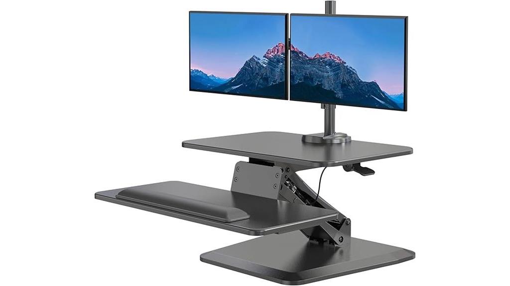 dual monitor adjustable stand