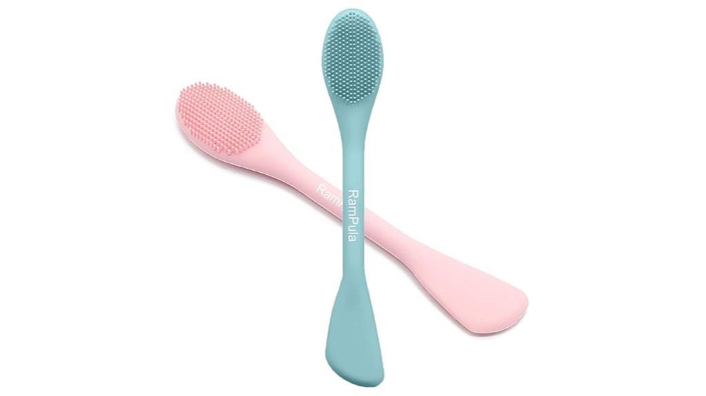 dual purpose silicone face tool
