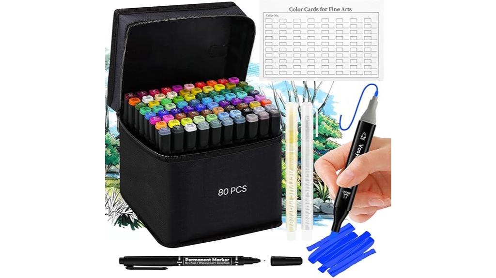 dual tip alcohol markers