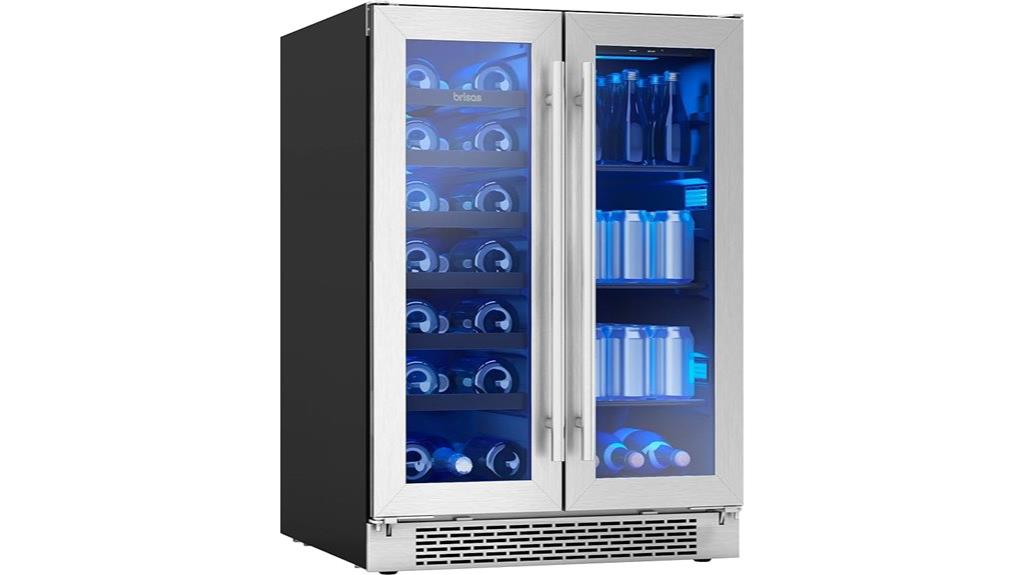 dual zone wine cooler