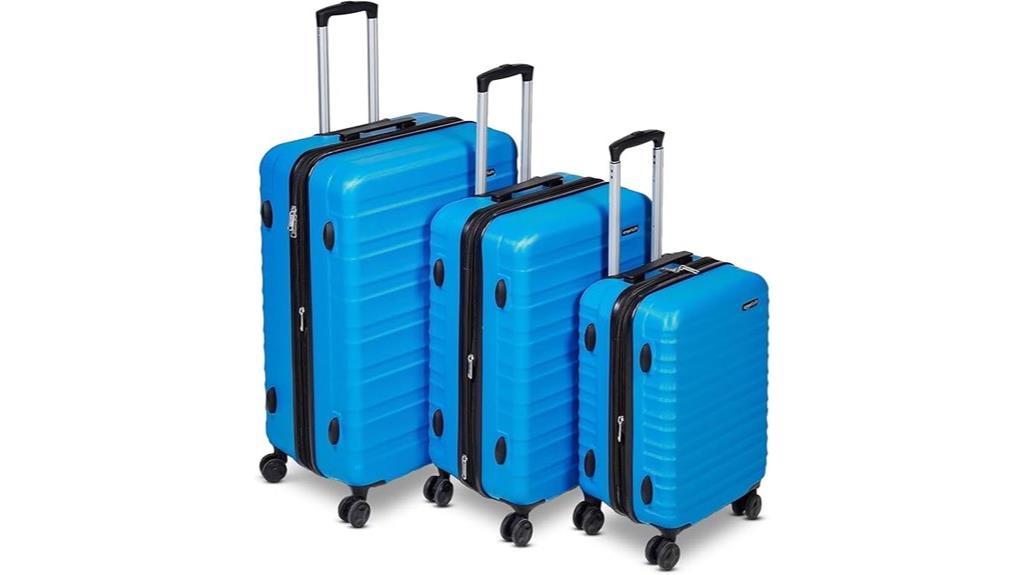 durable 3 piece suitcase set