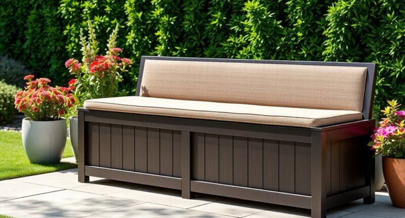 durable waterproof outdoor benches