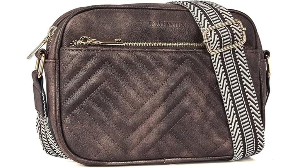 elegant quilted crossbody bag