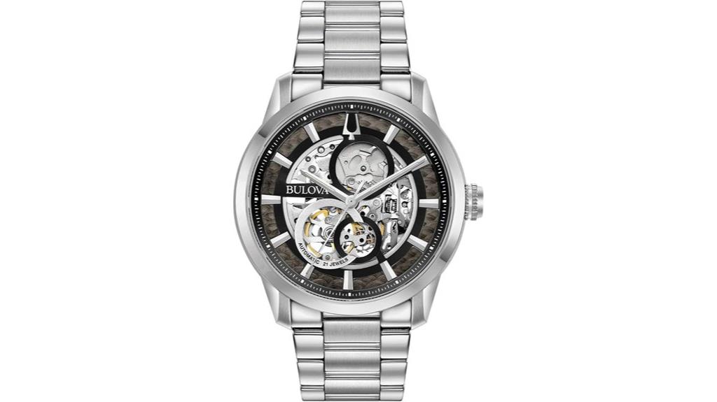 elegant stainless steel watch