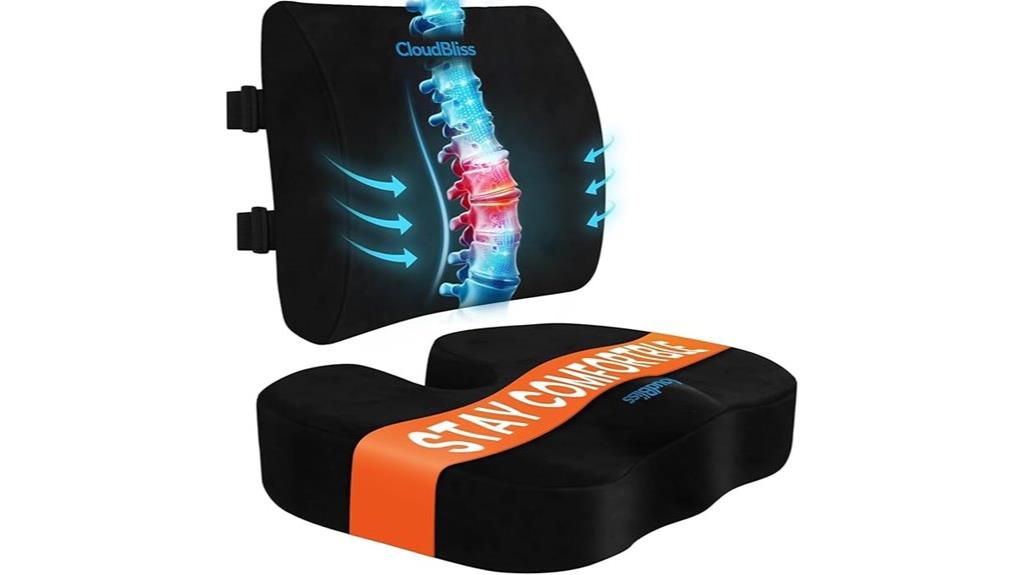 ergonomic memory foam cushion