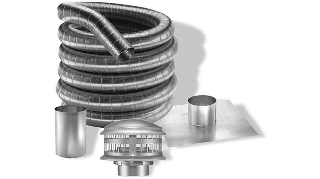 flexible aluminum chimney liner