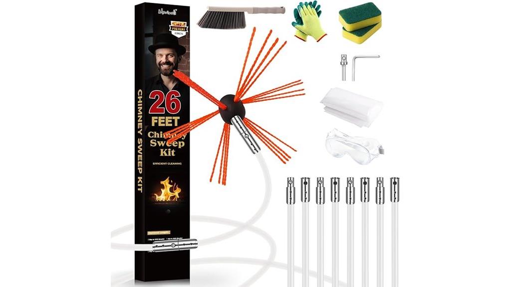 flexible chimney cleaning rods