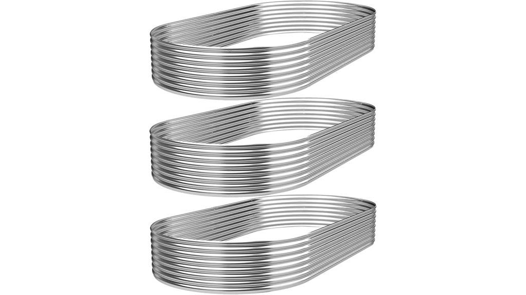 galvanized vegetable flower beds