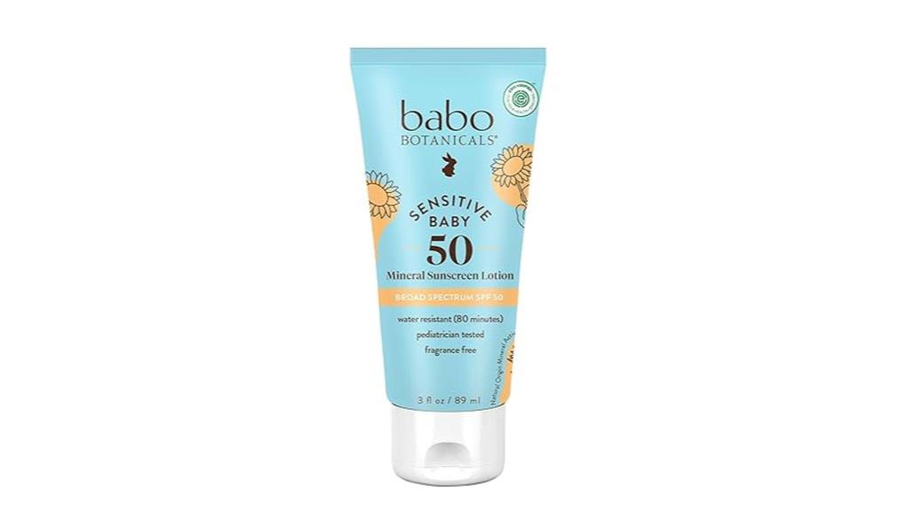 gentle spf50 baby sunscreen