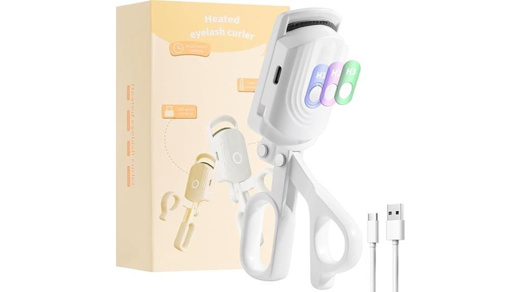 heated rechargeable eyelash curler