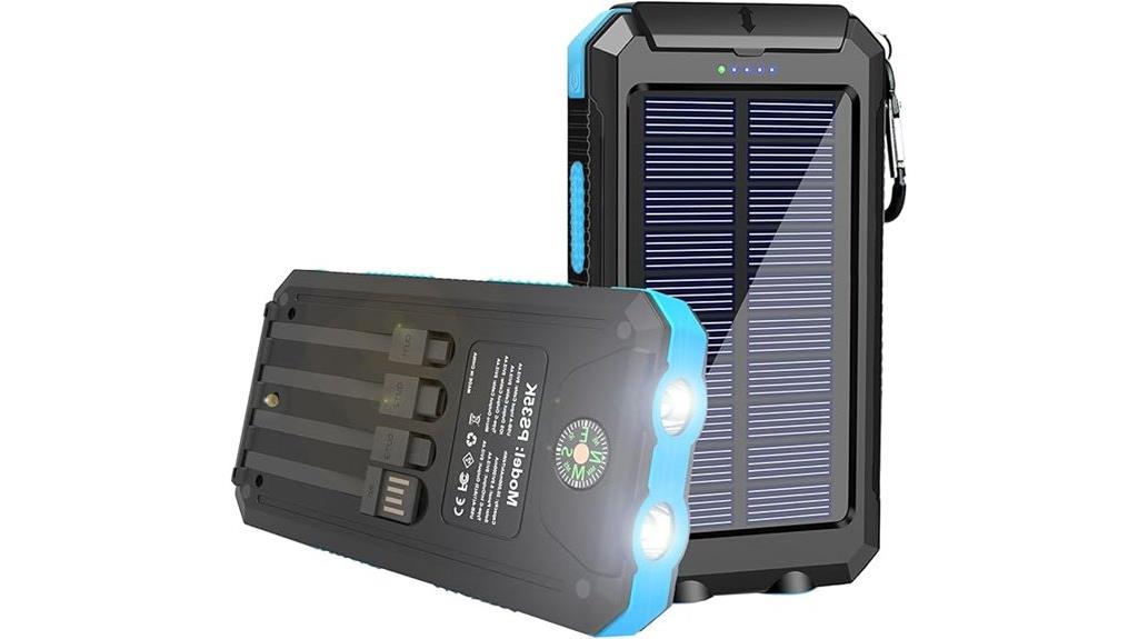high capacity solar power bank